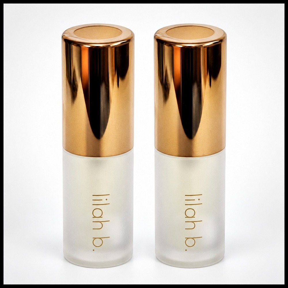 2 x Lilah b. Lovingly Lip Treatment Oil Clear 0.06 fl.oz. 1.8 ml. Travel Size